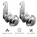 Cabinet Locks, 2 Pack File Cabinet Locks, Keyed Different 1-1/8 Inch Cam Lock, Chrome-Plated Zinc Alloy, Fits on 1" Max Panel Thickness, Secure Your File Cabinet and Drawer, RV Door