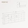 Hzuaneri Farmhouse Shoe Storage Bench, Entryway Shoe Cubby Bench, Widened Wooden Shoes Cubbies with Compartments, Shoes Rack Benchs for Cloakroom, Entryway, Antique White SB52514B