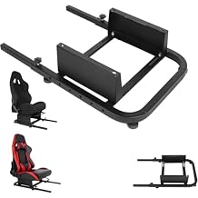 Anman Racing Simulator Cockpit Rear Seat Stand,Adjustable Mounting Bracket,Racing Driving Stand Accessory, Support for DIY,not Included Racing Seat