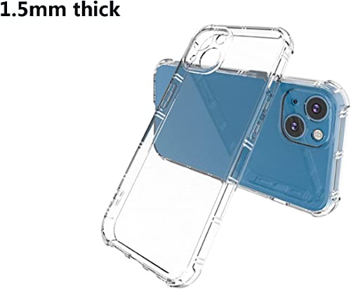 Coque de protection pour iPhone 13 rigide transparente qui évite les rayures