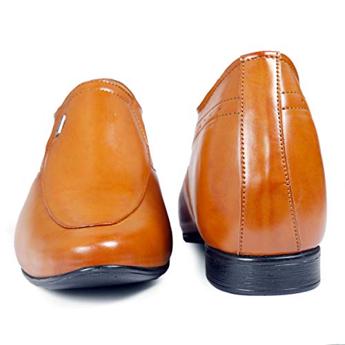 Image of Men's 9 cm (3.5 Inch) Height Increasing Dress Slip-On Formal Faux Leather Shoes