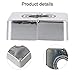 ABS Decorative Wall Mount Valve Cover for Shower Corner & Bathroom/Kitchen Exposed Pipes –, for Easy Install, Electroplated Finish (-Pack)（1pcs）
