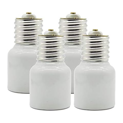 Mogul Socket Extender,Mogul Base E39 Porcelain Socket Extensions Adapter,Emnooti E39 to E39 Screw Mogul Base LED Fluorescent Incandescent Lamp Holder Adapter 1500W 660V (4-Pack) Cover