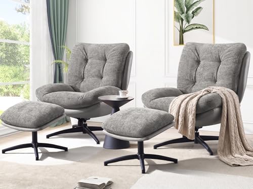 Sillón Recliner Plegable Chenille Gris miniatura 1