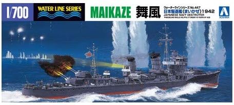 Aoshima 34071 I.J.N. Destroyer Maikaze 1942, 1/700 Scale Plastic Watercraft Model Kit
