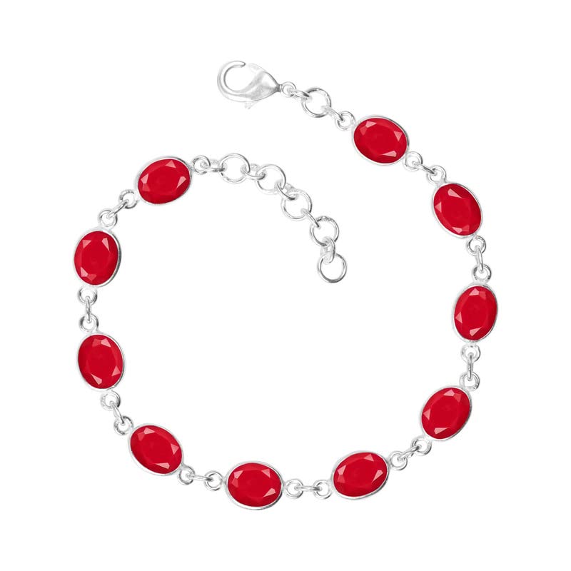 Coral Stone Bracelet, Silver Overlay Adjustable Bracelet For Women, bezel Cut Stone Bracelets, Link Bracelet, Handmade Jewelry, Gift For