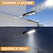 Farola Solar de 200W para Exteriores, Lámpara de Pared Impermeable IP65 con...