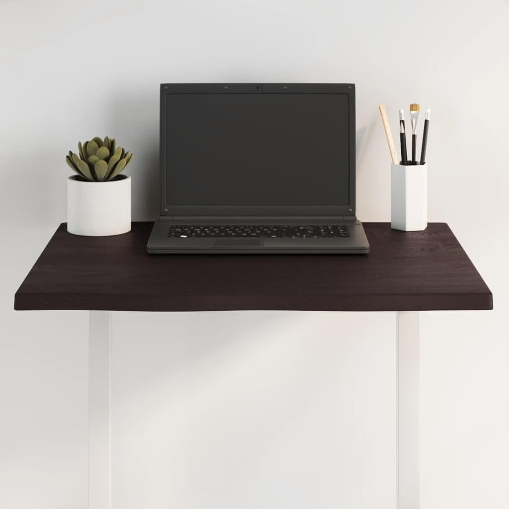 vidaXL Tablero de Mesa, Superficie de Estantería, Balda de Repuesto Reemplazo, Tablero de Bricolaje Comedor, Madera Tratada Roble Borde Vivo Marrón