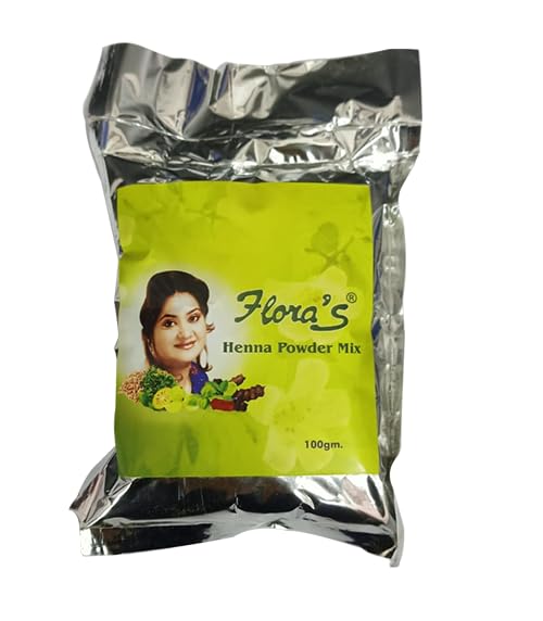Flora's Heena Powder Mix: Natural Shine & Dandruff Control for All Hair Types (Vegan)-image-39