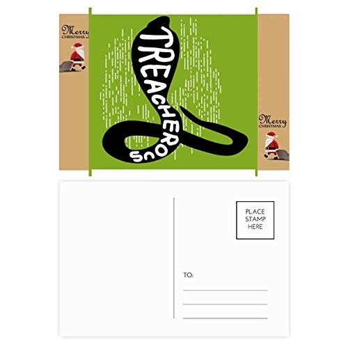 Cartes postales remerciement cobra noir à envoyer après vos soirées