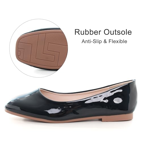 Image of Dear Time Women's Casual Foldable Ballet Flats Square Toe Ballerina Flats Shoes Comfortable