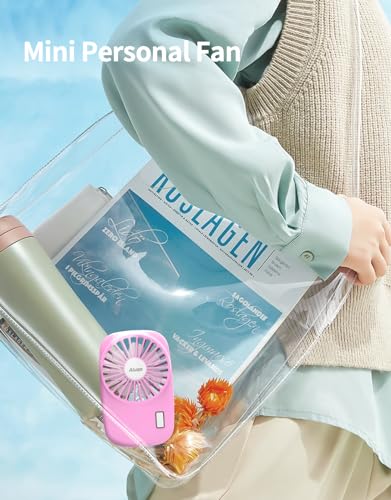image for Aluan Handheld Mini Fan Powerful Small Personal Portable Speed Adjusta
