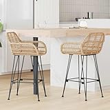 Ces outils esthétiques modernes et minimalistes en rotin naturel et en fer offrent un design élégant et contemporain qui complète sans effort n'importe quel intérieur moderne, ajoutant une touche chic et accueillante à votre salon ou votre cuisine.
