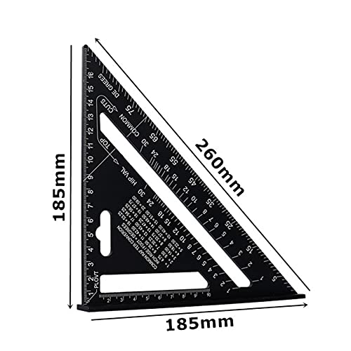 Transportador de ángulo triangular de 7" de aleación de aluminio miniatura 2