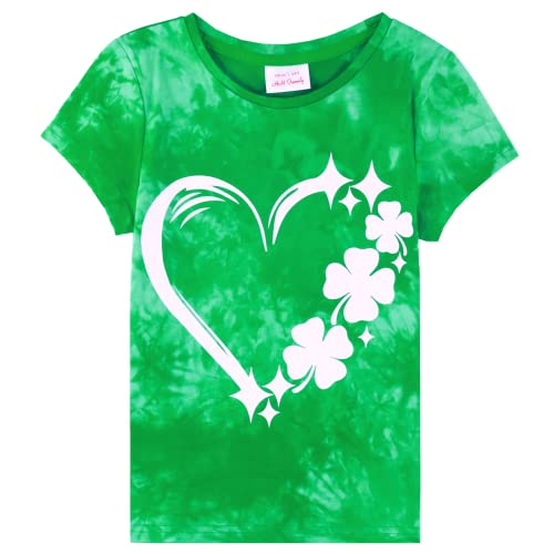 HH Family Girls St. Patrick’s Day Shirt Kids Green T-Shirt Clothing 4-12 Years