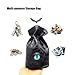 Haxtec Dragon Dice Bag Dungeons and Dragons Gift Drawstring Leather DND Dice Pouch Storage Bag for D&D Dice, Coins and Accessories (Blue Eye)