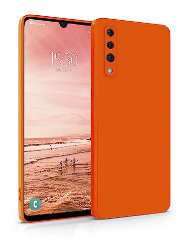 MyGadget Cover per Samsung Galaxy A50 - Custodia Protettiva in Silicone Morbido – Case TPU Flessibile - Ultra Protezione Antiurto & Antiscivolo Arancio