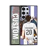 Custom Soccer Phone Cases for iPhone 6 7 8 11 12 13 14 15 16 XS XR for Samsung Galay A40 42 43 50 51 52 53 54 71 72 73 S Note Series Personalized Soccer Team Jerseys Gifts for Sport Fans Boys Girls