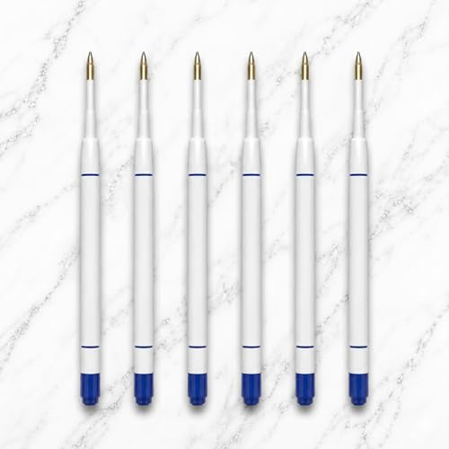 Image of Pen Paradise 0.6MM Plastic Jotter Refill | Smooth Blue Ink | Use for Jotter Refill | Set of 6 | Long-Lasting, Smooth Writing, Office & School Compatible