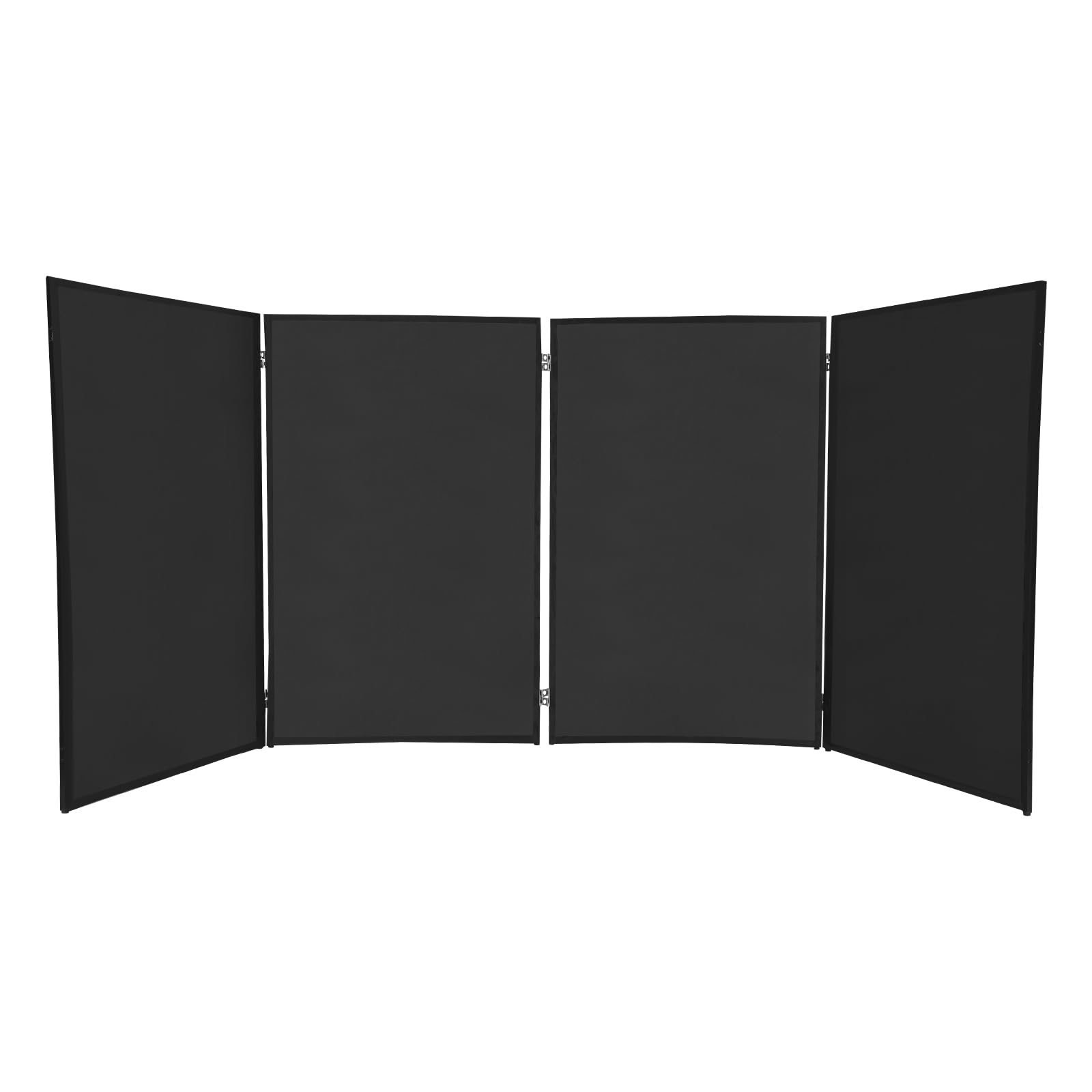 Écran de DJ 4 segments - Panneaux pliables - Pour pupitre de DJ - Support de DJ pliable et mobile - Noir