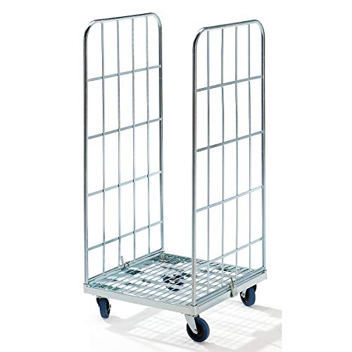 Roll container Modular - steel roll plate - grate 2-sided -