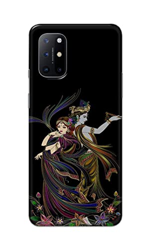 Image of Lord Radha and Krishna Hard Back Case Cover for OnePlus 8T Back Cover -(J5) VNS2223