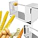 ANYDOCANMOOT Spiral Potato Cutter french fry cutter Manual Stainless Steel Twisted Potato Slicer Cutter curly fries Cucumbers Carrots DIY BBQ Slicer with Reusable Stick