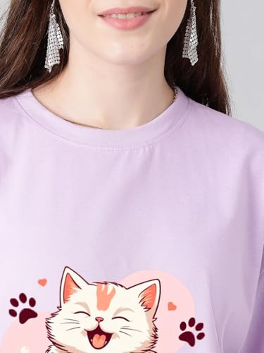 Image of KOTTY Women's Solid Oversized Fit T-Shirt
