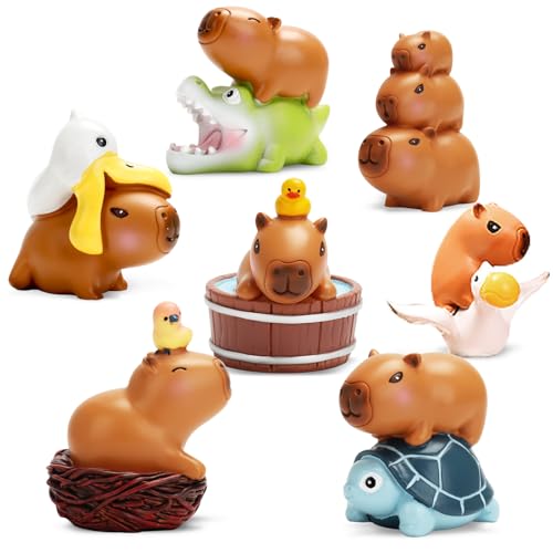 LUCKJOY Capybara Series Blind Box Figures, Cute Capybara Mystery Bag Random Design Action Figures Collectible Toys Home Decorations, Holiday Birthday Gifts, Single Box