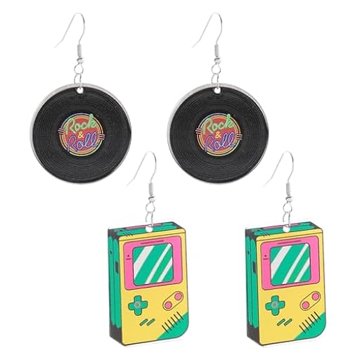 NYGGTYK 2 Pares De Pendientes En Forma De Registro, Pendientes Retro, Aretes Creativos, Pendientes De Moda Y Personalizados, Aretes Acrílicos | Ya disponible en tu tienda friki favorita! En mundofriki.es! NYGGTYK 2 Pares De Pendientes En Forma De Registro, Pendientes Retro, Aretes Creativos, Pendientes De Moda Y Personalizados, Aretes Acrílicos | Ya disponible en tu tienda friki favorita! En mundofriki.es!