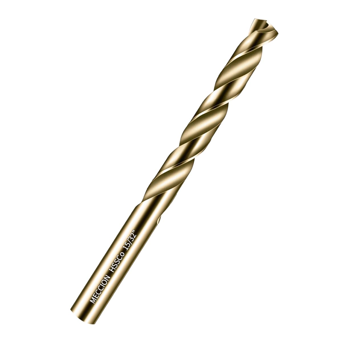 Meccion Metal Drill Bits 15/32 in. x 6 in. x 1pc HSS M35 Cobalt Twist Drill Bit for Metal, Steel, Cast Iron