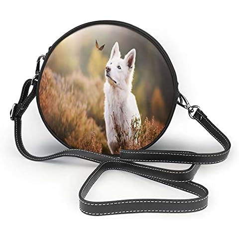Dog Shoulder Bags Cross Body Bags Casual Bags Microfiber leather Waterproof Satchel Bag Wallet Cover