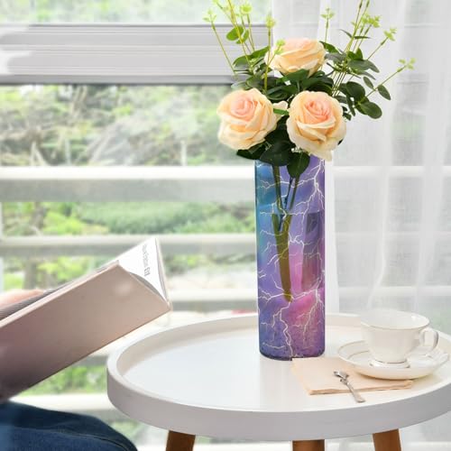 Jarrón de diseño iridiscente premium de 30 cm para decoración 7