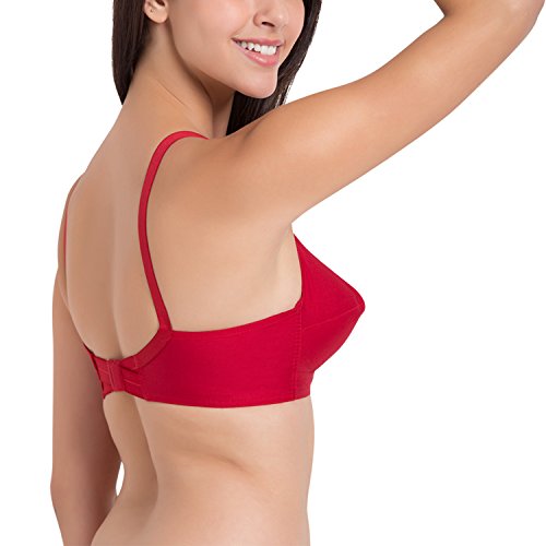 Image of SOUMINIE Women's Cotton Non-Padded Wire Free Casual Full-Coverage Minimizer Bra