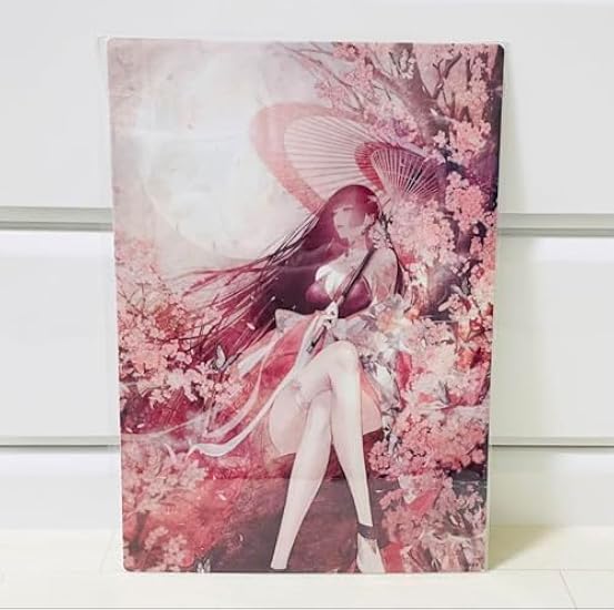 桃源郷 A3クリアポスター 皐月恵 唯美 皐月恵版画展 アート 作品 美術品