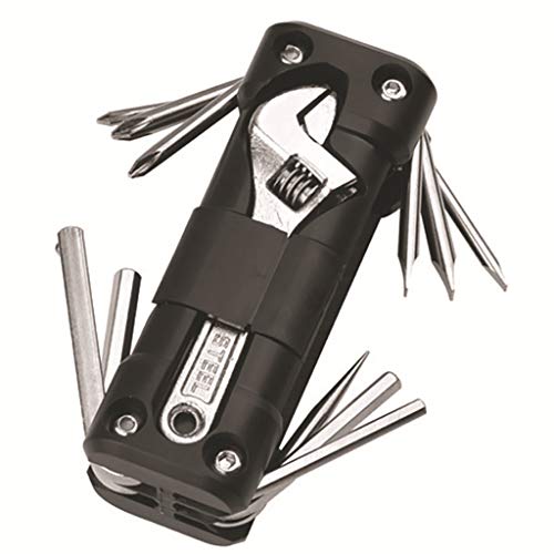 Juego de herramientas multifunción para bicicleta, juego de herramientas, juego de herramientas de reparación de neumáticos con cadena de destornillador, accesorios para bicicleta de carretera