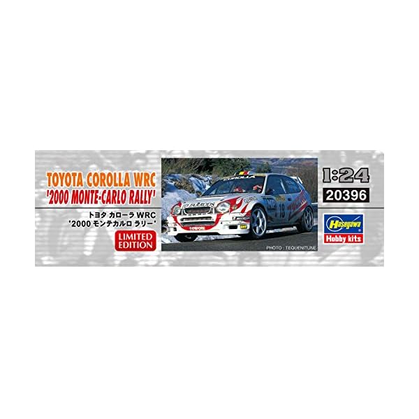 Hasegawa 020396 1/24 Toyota Corolla WRC, 2000Monte Carlo Rally Modellbausatz, verschieden – Bild 3