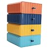 4 Stks Lade Plastic Opbergdoos Bureau Organisatie Stapelbare Opbergladen Set Keuken Organizer Unit voor Thuis Bureau