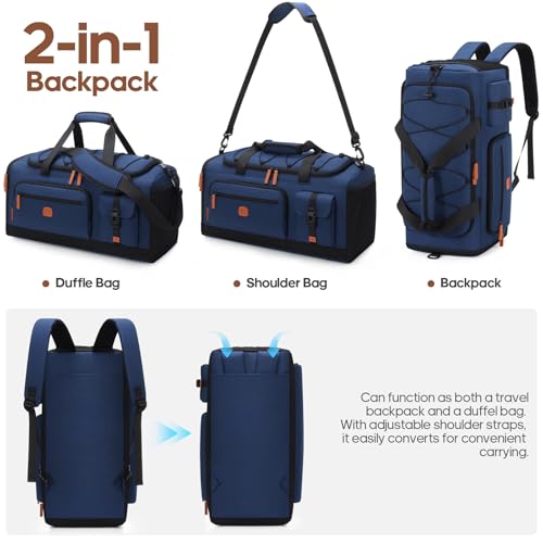 Image of UKEIN Luggage Sets 5 Piece, Carry On Luggage 20In With Spinner Wheels, Hardside Suitcase Set with TSA Lock,Durable Large Suitcase With Travel Backpack for Men-20 /24 /28in (Blue, 5 piece set)