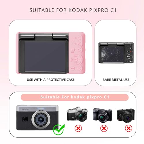 Funda de silicona para cámara Kodak Pixpro C1 rosa miniatura 2