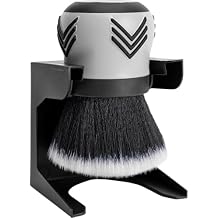 VIKING Car Cleaning Brush for Car Detailing Kit, Super-Soft Bristles for Interior Detail and Cleaning, 5 Inch Diameter, Black/Grey, Storage Stand Included