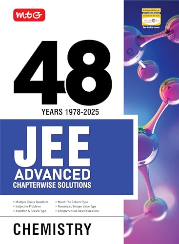 Image of MTG 48 Years JEE Advanced (2025-1978) Chapter-wise Previous Years Solved Question Papers Chemistry Book | JEE Advanced PYQ Question Bank For 2026 Exam