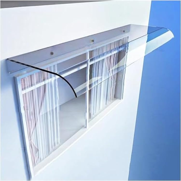 Window Awning, Door Canopy,Clear Canopy for Front Door Polycarbonate Window Awning Outdoor Rain Shelter Rain Snow Protection Roof Shade Coverfor Outdoor Front Door Patio
