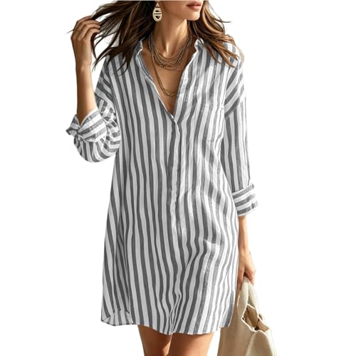 Robe de plage décontractée en lin pour vos vacances au soleil