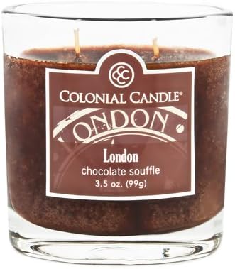 Colonial Candle The London Collection Chocolate Souffle 3.5-Ounce Oval Jar Candle