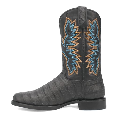 Dingo Mens Trail Boss Alligator Embroidered Round Toe Pull On3