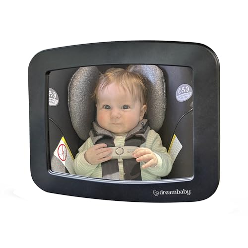 Image of Dreambaby 360° Adjustable Rear Facing Baby Car Mirror - Wide Angle, Clear View Backseat Infant Mirror for Car
