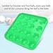 FastUU Pool Ball Tray, 5.9X5.9X1.6Inch Billiard Ball Holder Tray, Portable Vinyl for Pool Halls Snooker Billiard Ball Storage Billiards Parlor(Green)