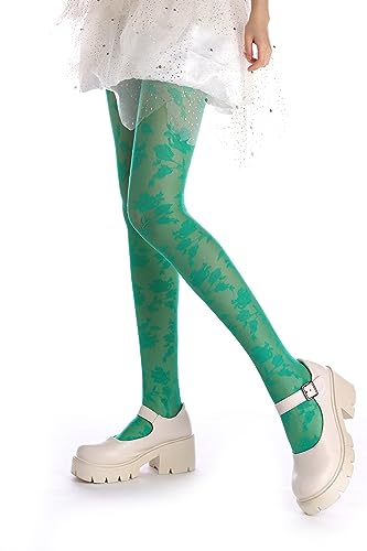 Image of Sahabowi Women Tights, Female Sheer High Waist Pantyhose, Vintage Control Top Stockings
