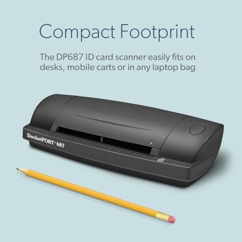 Image of 687 Duplex Card Scanner (DP687) with DocketSCAN Business Card